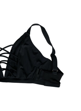 Zizzi Góra od bikini z paskami, Black, Packshot image number 3