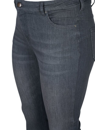 Zizzi High-waisted, push-up Amy jeans, Grey Denim, Packshot image number 2