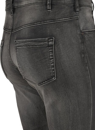 Zizzi Jeansy Emily o dopasowanym kroju z normalnym stanem, Dark Grey Denim, Packshot image number 3