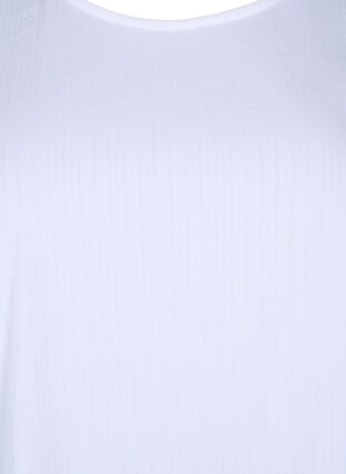 Zizzi Bluzka z wiskozy z krótkim rekawem i wiazaniem, Bright White, Packshot image number 2