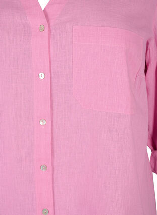 Zizzi Bluzka koszulowa z zapieciem na guziki, Rosebloom, Packshot image number 2