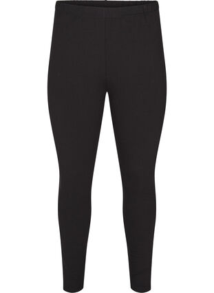 Zizzi Bawelniane legginsy z podszewka, Black, Packshot image number 0