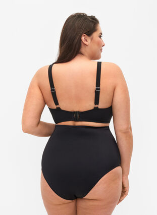 Zizzi Figi bikini z bardzo wysokim stanem, Black, Model image number 1