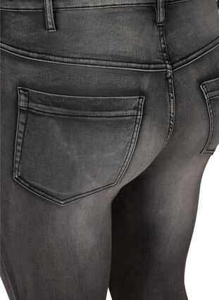 Zizzi Super waskie jeansy Amy z wysokim stanem, Dark Grey Denim, Packshot image number 3