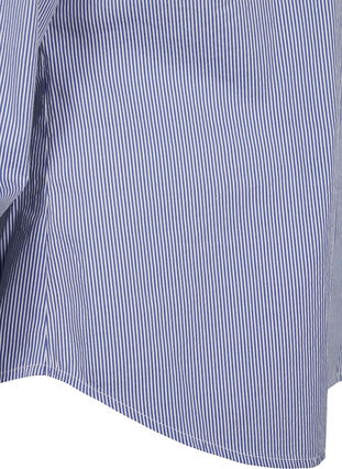 Zizzi Koszula z bawelny organicznej wyszywana koralikami, Blue White Stripe, Packshot image number 3