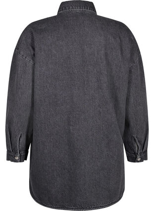 Zizzi Luzna kurtka jeansowa z guzikami, Grey Denim, Packshot image number 1