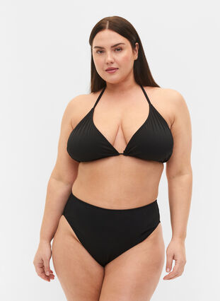 Zizzi Figi od bikini Tai z regularna talia, Black, Model image number 0