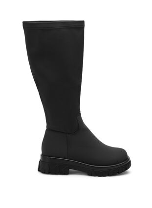 Zizzi Szerokie - Wysokie buty ze streczem, Black, Packshot image number 0