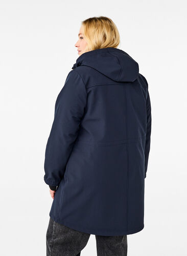 Zizzi Kurtka softshell z odpinanym kapturem, Night Sky, Model image number 1