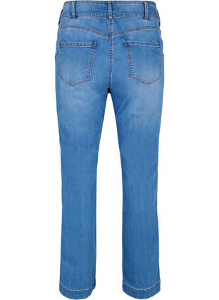 Zizzi Jeansy Ellen z wycieciem na buty z wysokim stanem, Blue denim, Packshot image number 1