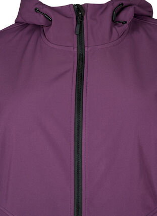 Zizzi Krótka kurtka softshell z kieszeniami, Hortensia, Packshot image number 2