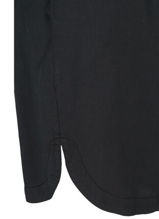 Zizzi Loose Bermuda shorts with smock, Black, Packshot image number 3