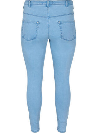 Zizzi Jeansy Amy nad kostke z suwakiem, Light blue denim, Packshot image number 1