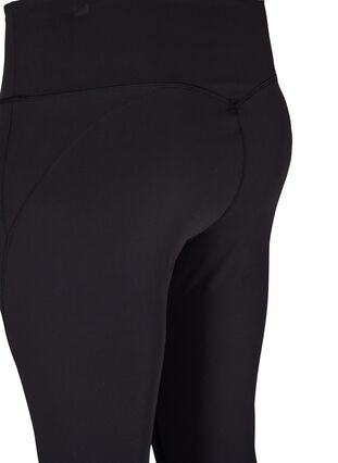 Zizzi CORE, V-SHAPE DEFINE TIGHTS - Krótkie legginsy treningowe, Black, Packshot image number 3