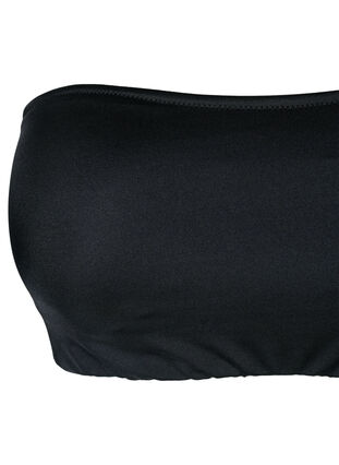 Zizzi Góra od bikini typu bandeau w jednolitym kolorze, Black, Packshot image number 2