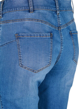 Zizzi Jeansy Ellen z wycieciem na buty z wysokim stanem, Blue denim, Packshot image number 3