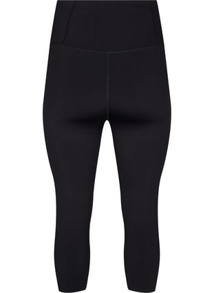 CORE, SUPER TENSION TIGHTS – rajstopy treningowe 3/4 z kieszenia, Black, Packshot image number 1