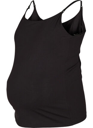 Zizzi Maternity top with breastfeeding function, Black, Packshot image number 0