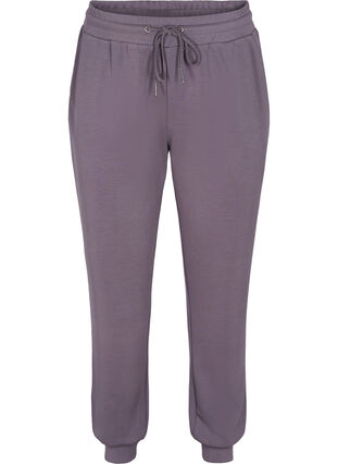 Zizzi Loose joggers with pockets, Rabbit, Packshot image number 0