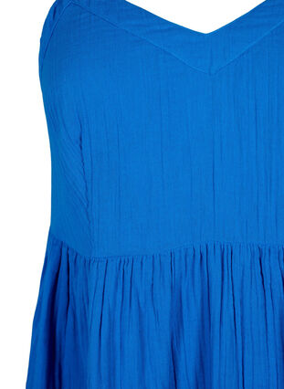Bawelniana sukienka plazowa z waskimi ramiaczkami, Victoria blue, Packshot image number 2
