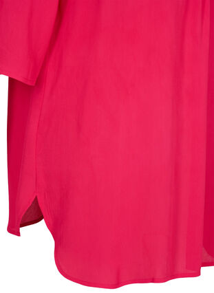 Zizzi Viscose tunic with 3/4 sleeves, Love Potion, Packshot image number 3