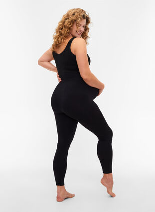 Zizzi Bezszwowe legginsy ciazowe, Black, Model image number 0