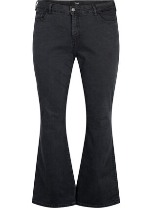 Zizzi  Jeansy typu bootcut Ellen z wysokim stanem, Grey Denim, Packshot image number 0