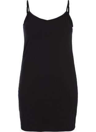 Zizzi Dlugi top typu basic z bawelny, Black, Packshot image number 0