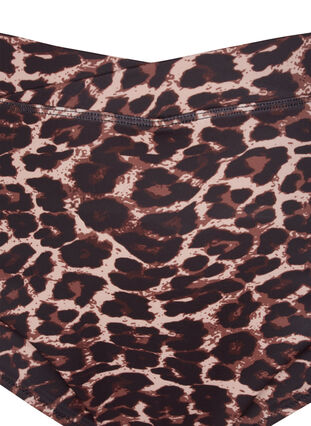 Zizzi Figi damskie od bikini z wysokim stanem i nadrukiem, Autentic Leopard, Packshot image number 2