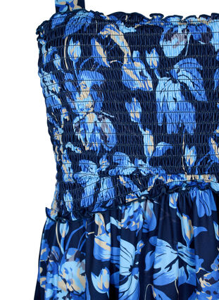 Zizzi Top ze sciagaczem do karmienia piersia, Blue Flower Print, Packshot image number 2