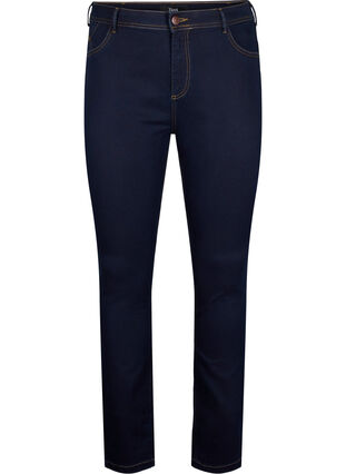 Zizzi Mocno dopasowane jeansy Amy z wysokim stanem, Blue denim, Packshot image number 0