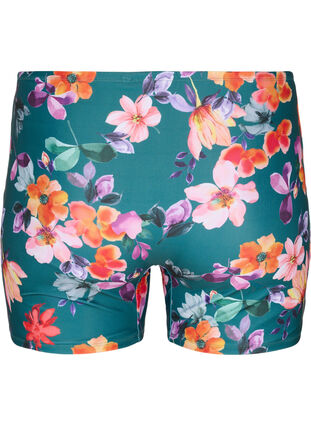 Zizzi Swim shorts with floral print, Meave Print, Packshot image number 1