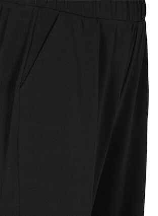 Zizzi Cropped trousers with width, Black, Packshot image number 2