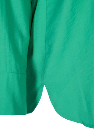 Zizzi Long-sleeved viscose shirt, Mint, Packshot image number 3