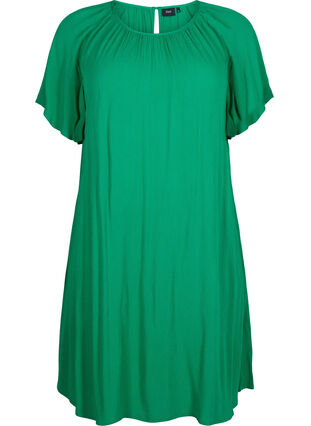 Zizzi Wiskozowa sukienka z krótkim rekawem, Jolly Green, Packshot image number 0