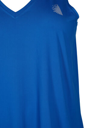 Zizzi Treningowa koszulka z dekoltem w szpic, Princess Blue, Packshot image number 2