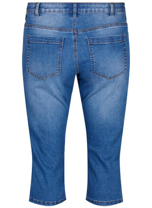 Zizzi  Dopasowane jeansy 3/4 Emily slim, Blue Denim, Packshot image number 1
