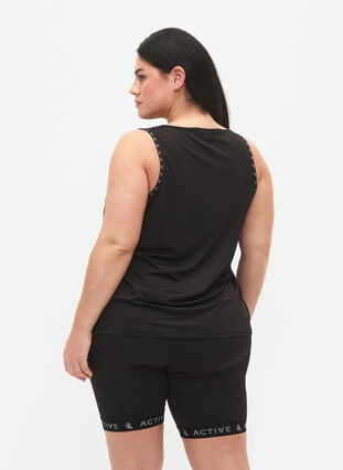 Zizzi Tight-fitting workout shorts, Black, Model image number 1