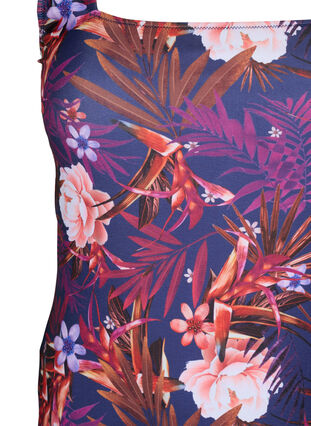 Zizzi Strój kapielowy z kwiatowym nadrukiem, Purple Flower, Packshot image number 2