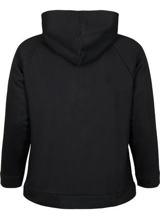 Zizzi Bluza z kapturem, Black, Packshot image number 1