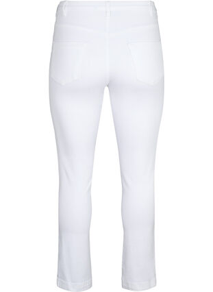 Zizzi Jeansy Emily o dopasowanym kroju z normalnym stanem, White, Packshot image number 1