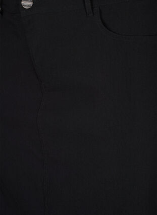 Zizzi Dluga spódnica z rozcieciem z przodu, Black, Packshot image number 2