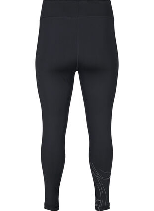 Zizzi Leggings with reflective print, Blackw.Reflex Print, Packshot image number 1