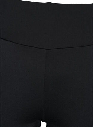 Zizzi Tight fitted training shorts, Black w. Deep Taupe, Packshot image number 2