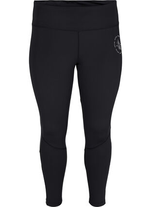 Zizzi Gladkie legginsy treningowe, Black, Packshot image number 0