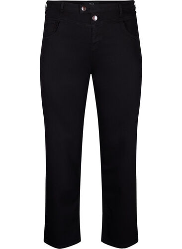 Zizzi Jeansy Gemma o tradycyjnym kroju z wysokim stanem, Black, Packshot image number 0