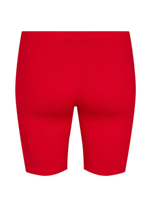 Zizzi Jednokolorowe szorty rowerowe typu basic, Tango Red, Packshot image number 1