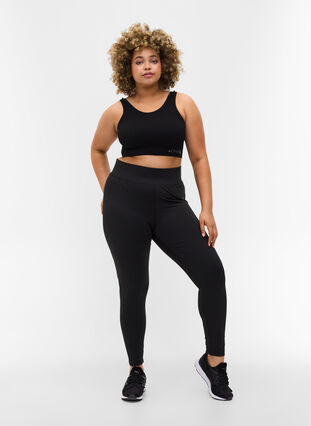 Zizzi Training leggings, Black, Model image number 4