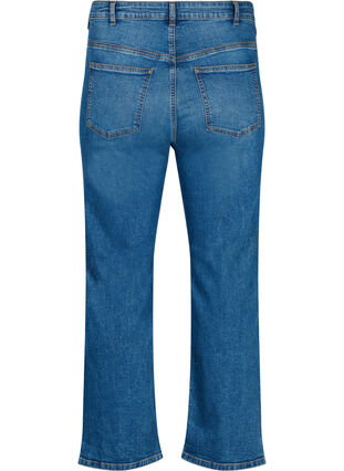 Zizzi Jeansy Gemma o regularnym kroju z wysokim stanem, Blue denim, Packshot image number 1