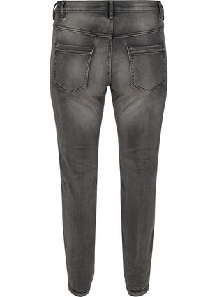 Zizzi Jeansy Emily o dopasowanym kroju z normalnym stanem, Dark Grey Denim, Packshot image number 1